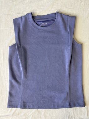 Athleta Sea Soft Tank Sweatshirt XS Purple Sleeveless Buttery Soft
